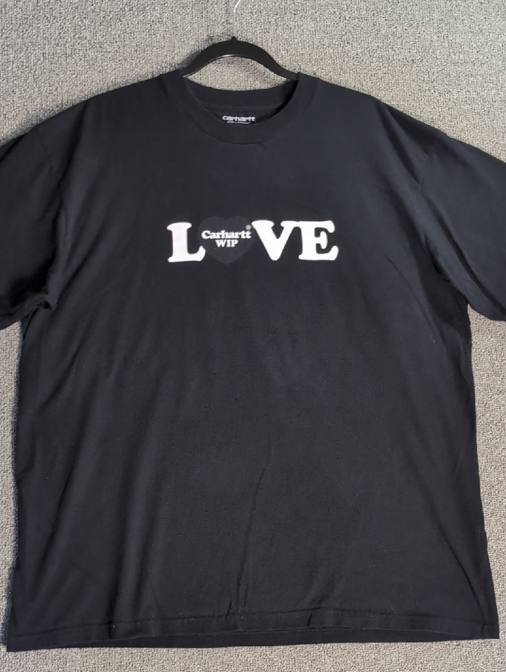 Carhartt WIP Love Short Sleeve Tee Size XL in Black